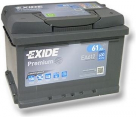 Exide Premium 12V 61Ah 600A EA612