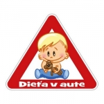 Nálepka dieťa v aute - chlapec