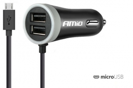 Nabíjačka do auta 12/24V Micro USB + 2x USB 2.4A PCH PRO-01